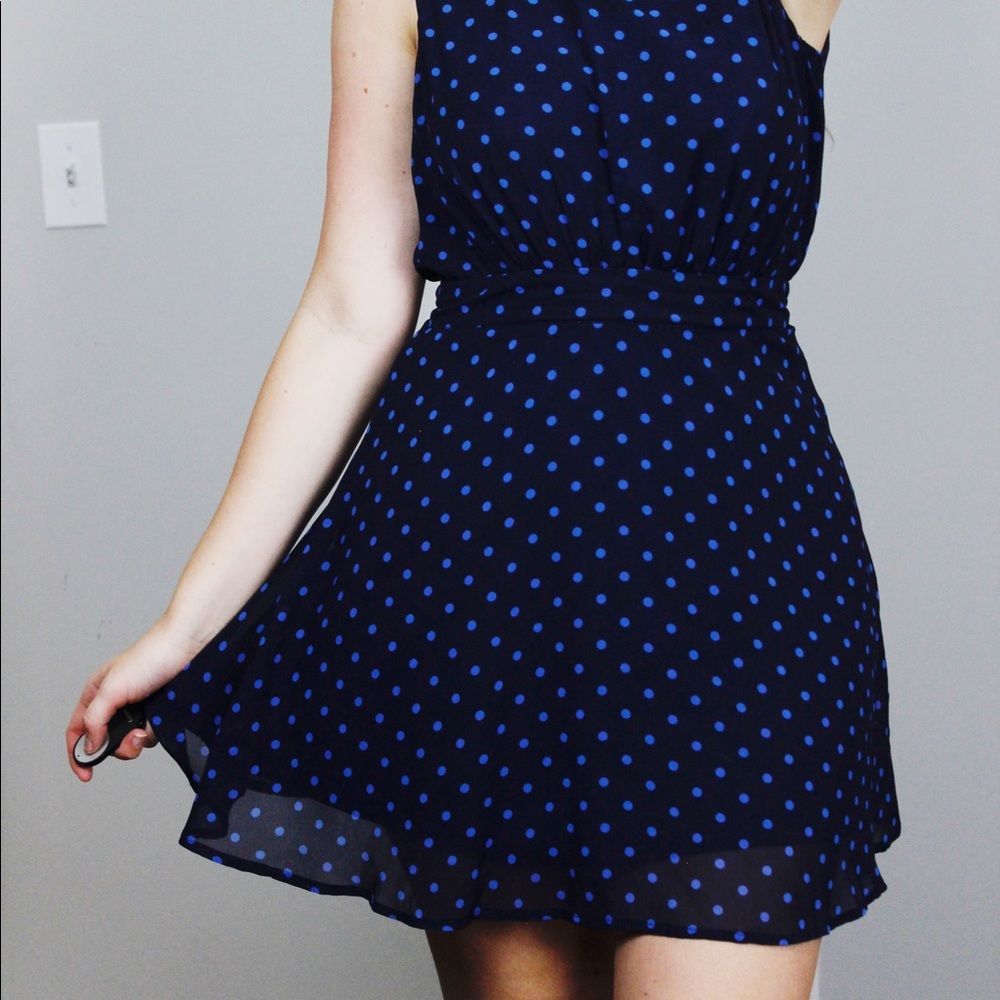 Blue Polka Dot Dress